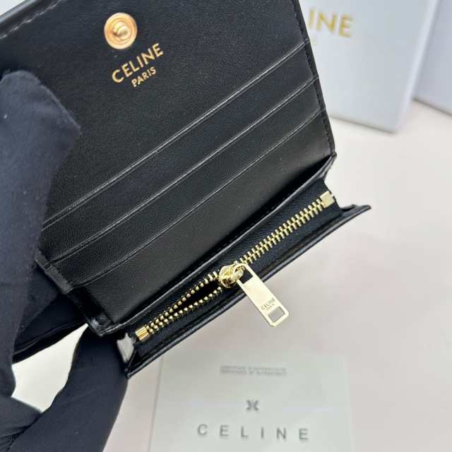 CELINE セリーヌ celine スモール ウォレット 新品 ミニ フラップ 三